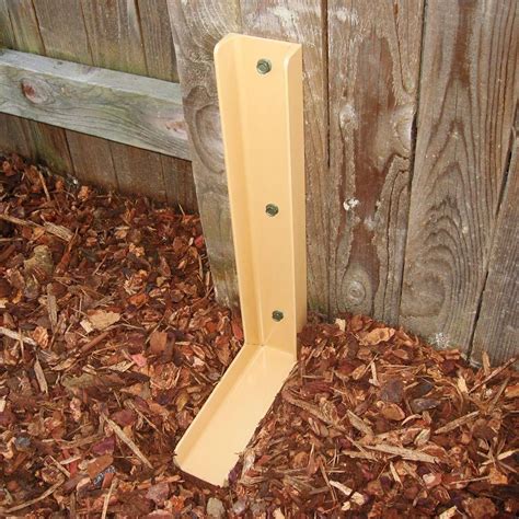 metal fence post repair bracket|fence post fixer home depot.